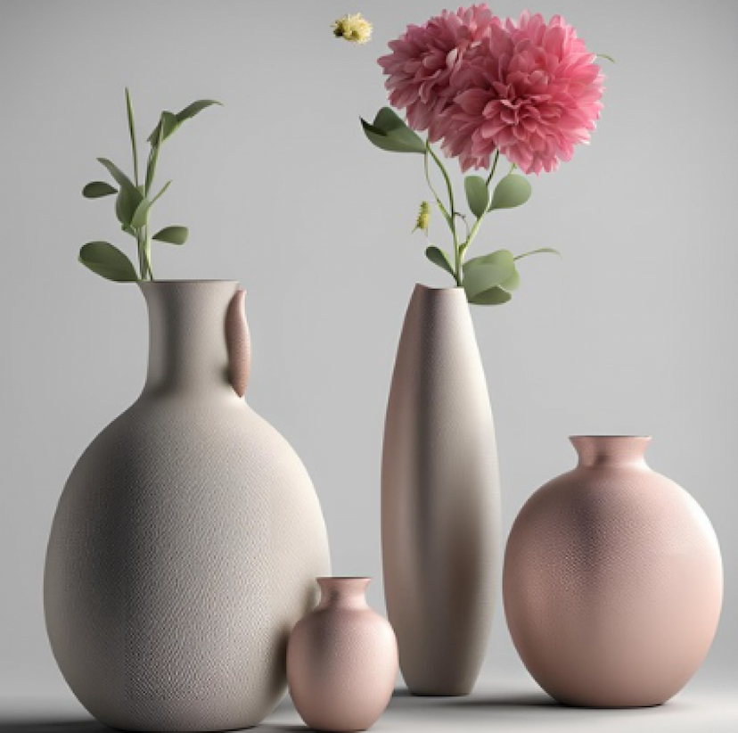 I will create 3d furniture pots or vase