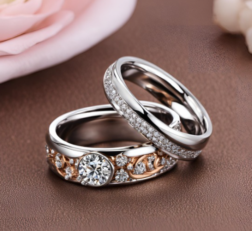 I will create couple engagement and wedding ring design special for you