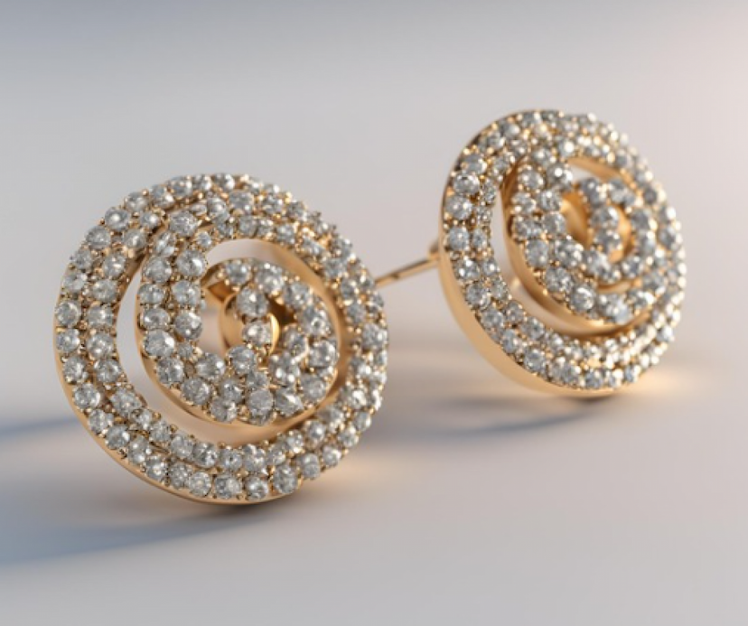 I will do 3d jewelry model of earrings